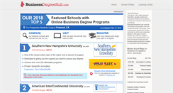 Desktop Screenshot of businessdegreehub.com